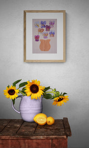 Pansies - PRINT