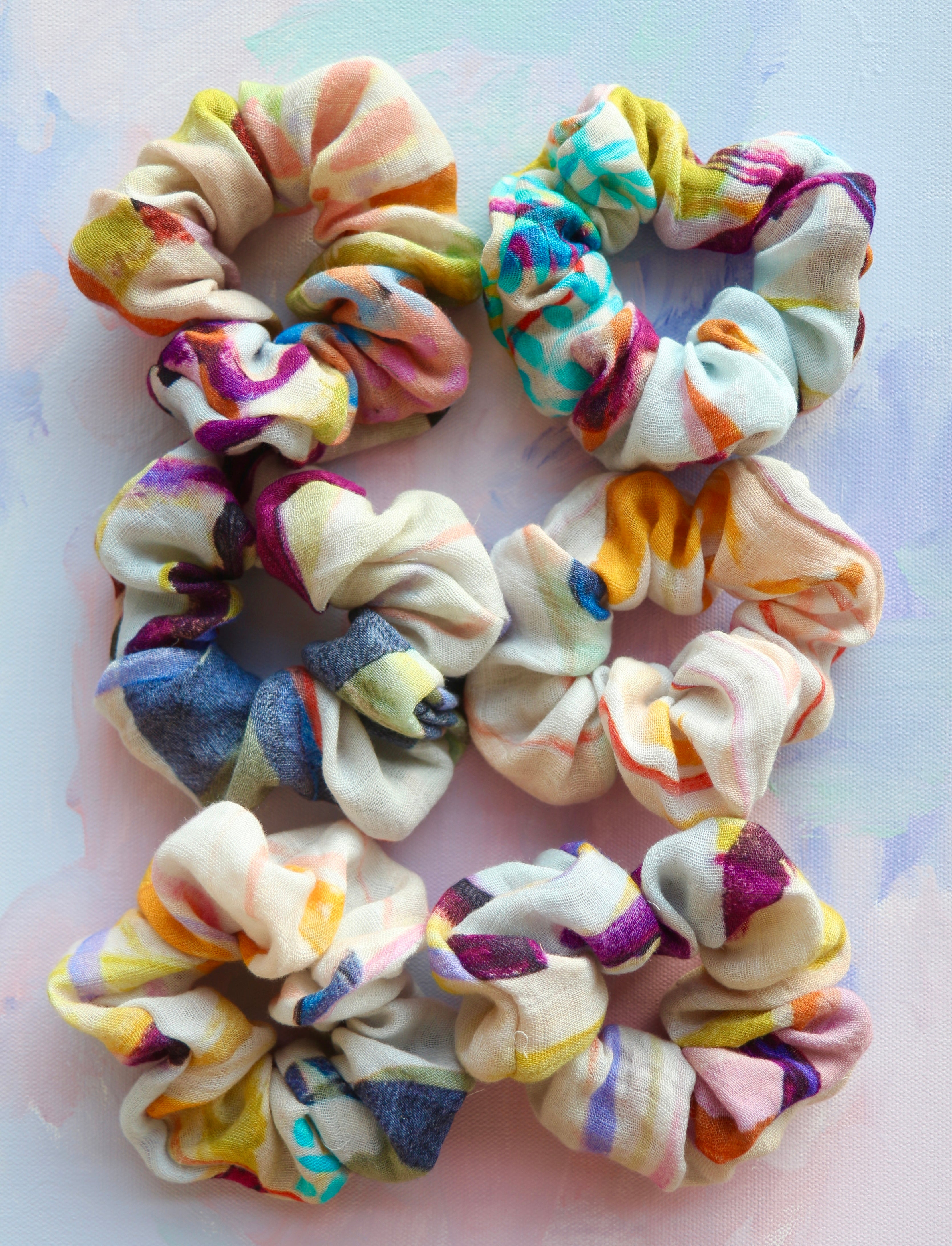 Art scrunchies